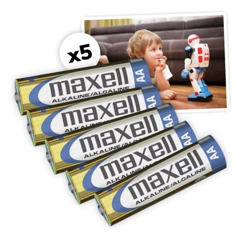 PILAS MAXELL AA LR6 PACK X 5 PRECIO X UNIDAD