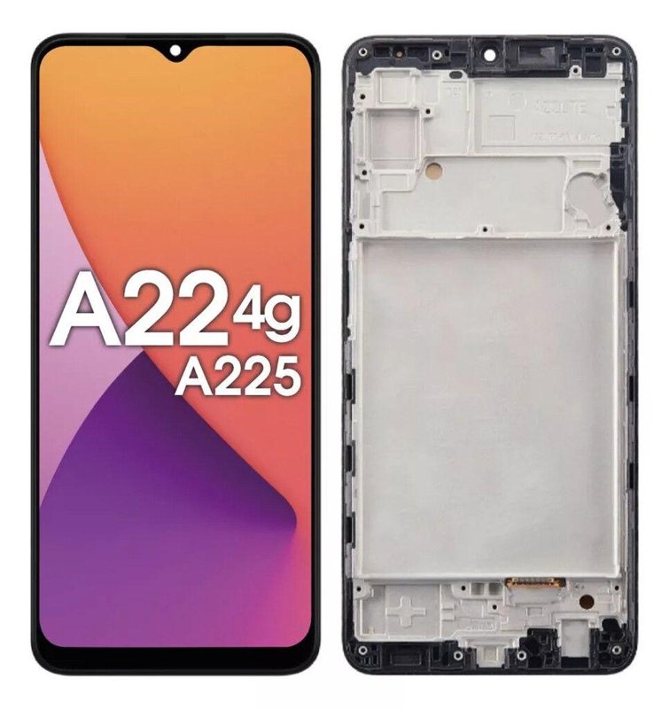MODULO SAMSUNG A22 4G OLED ORIG CON MARCO