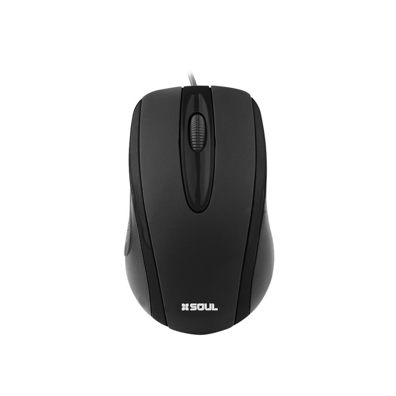 MOUSE SOUL USB OFFICE OM100 BLANCO/NEGRO