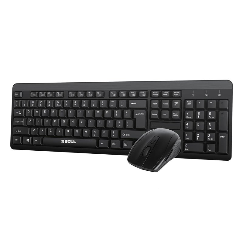 KIT TECLADO+MOUSE SOUL OFFICE C/CABLE OCW150