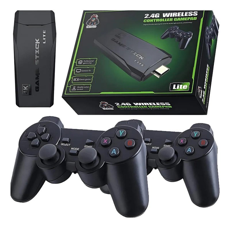 CONSOLA RETRO GAME STICK 2.4G HDMI 64GB C/2 JOYSTICK