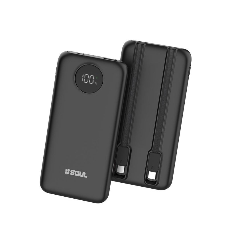 POWER BANK SOUL CLASSIC400 20.000MAH 22.5W QC TYPE-C+IP NEGR