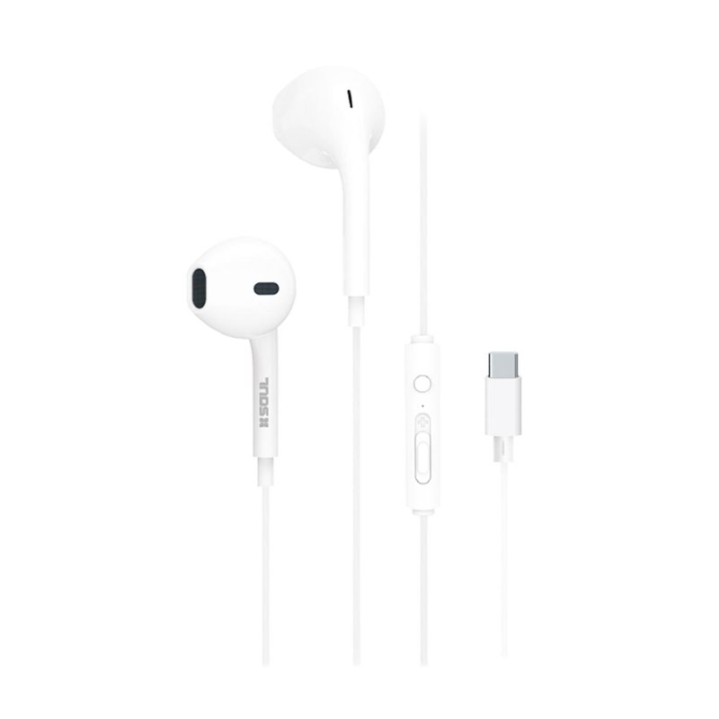 AURICULAR USB-C SOUL S389 C/CORTE BLANCO
