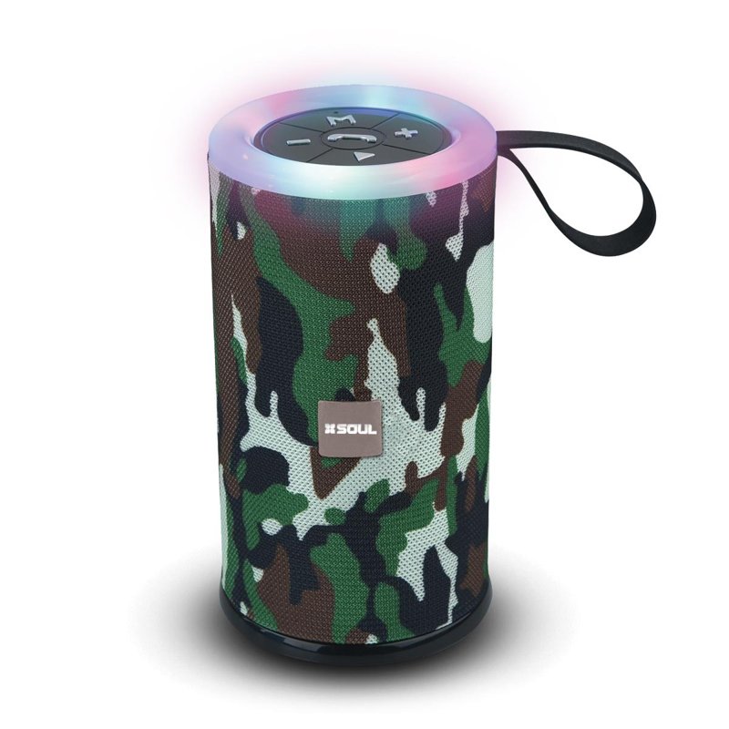 PARLANTE SOUL BT XS400 PARTY ROUND CAMUFLADO
