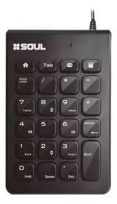 TECLADO SOUL OFFICE NUMÉRICO USB K50 NEGRO