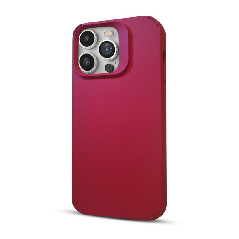 FUNDA SOUL SILICONE C/LENTE IPHONE 15 PRO MAX ROJO