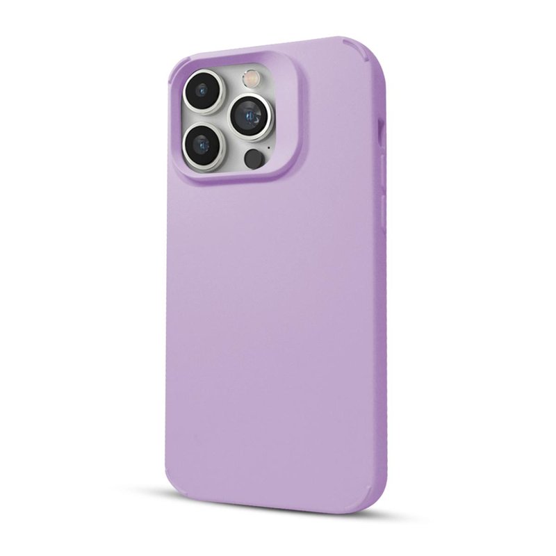 FUNDA SOUL SILICONE C/LENTE IPHONE 15 PRO MAX VIOLETA