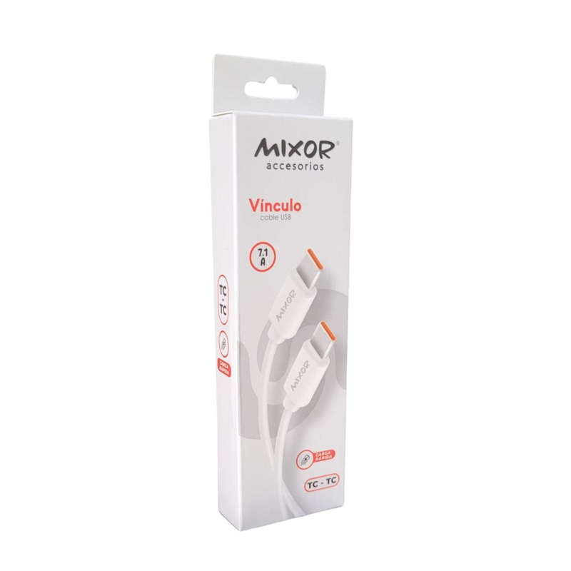 CABLE MIXOR VINCULO USB-C A USB-C 7.1A CARGA RAPIDA