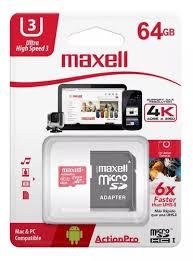 MEMORIA MAXELL MICRO SDXC HC1 64GB C/ADAP