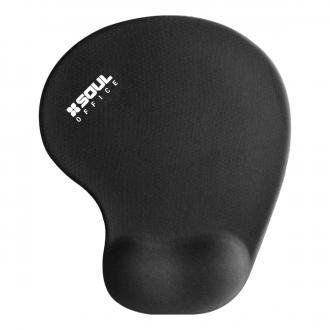 MOUSE PAD SOUL OFFICE OMP100 ERGONOMICO 23X19CM NEGRO