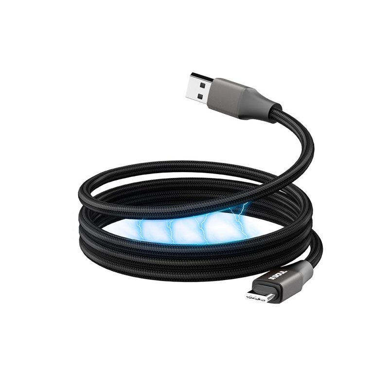 CABLE SOUL MAGNETICO USB A USB-C 30W NEGRO
