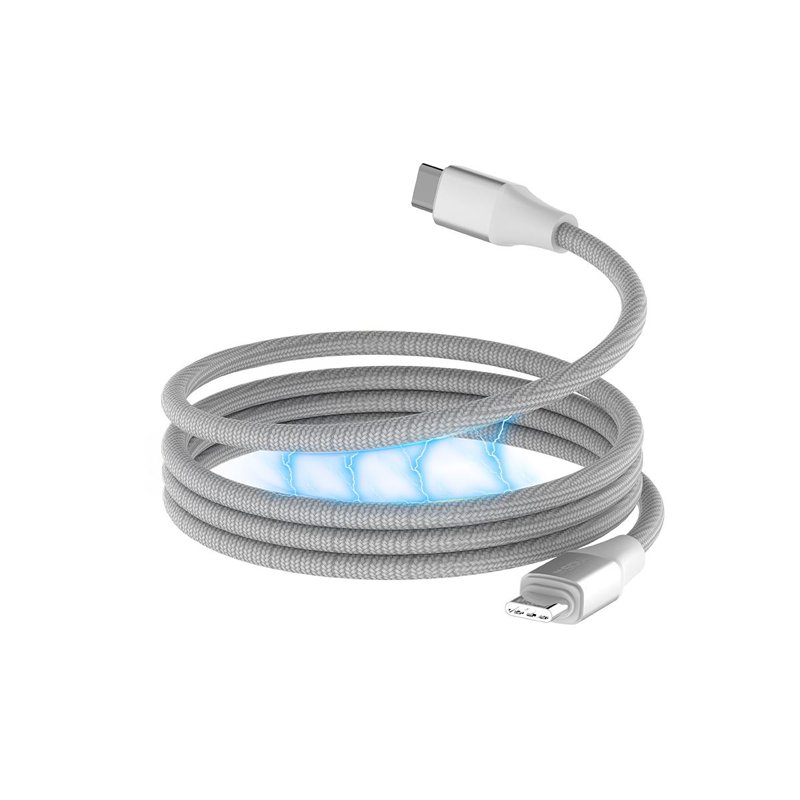 CABLE SOUL MAGNÉTICO USB-C A USB-C 60W BLANCO