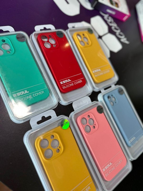 FUNDA SOUL SILICONE CASE COVER MOTO G24 ROJO