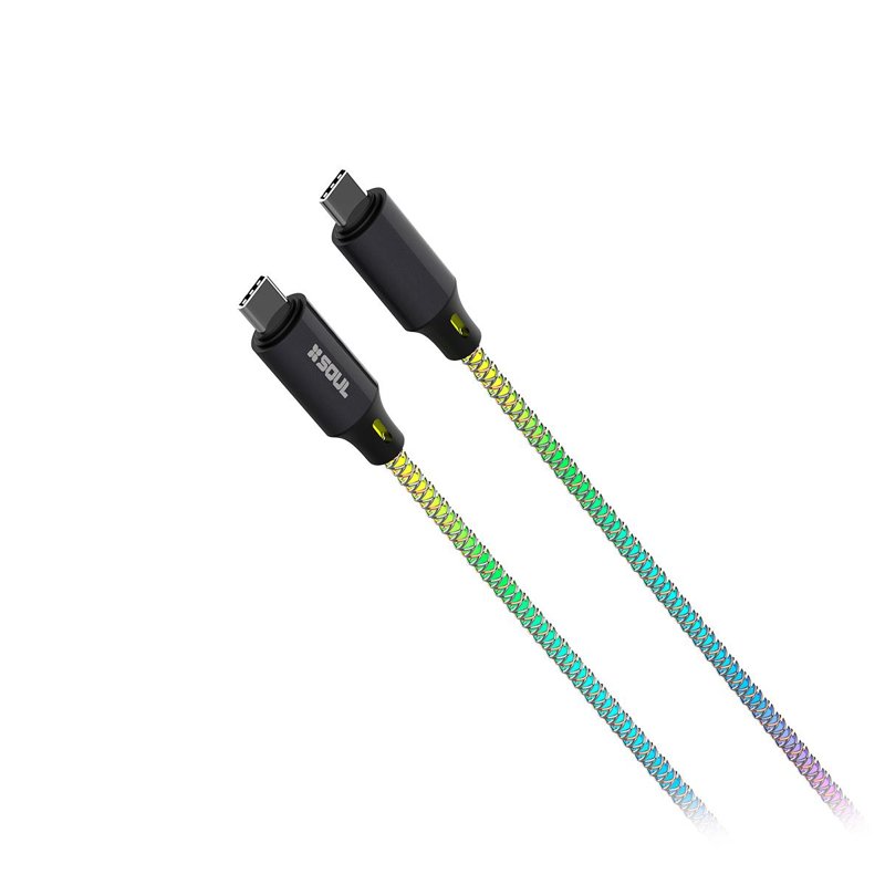 CABLE SOUL RGB USB-C A USB-C 60W PD