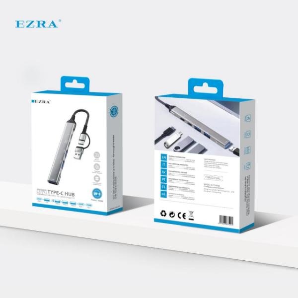 HUB USB-C/USB EZRA UH18 5EN1 USB3.0+USB2.0+2 USB-C