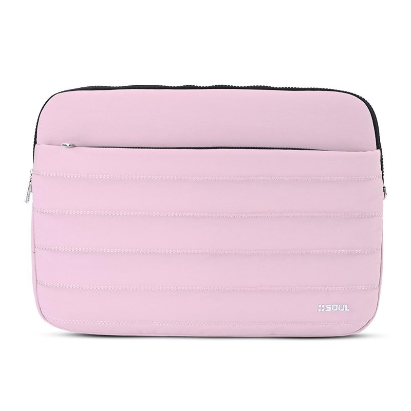 FUNDA NOTEBOOK SOUL 15" PUFFER C/CORREA ROSA