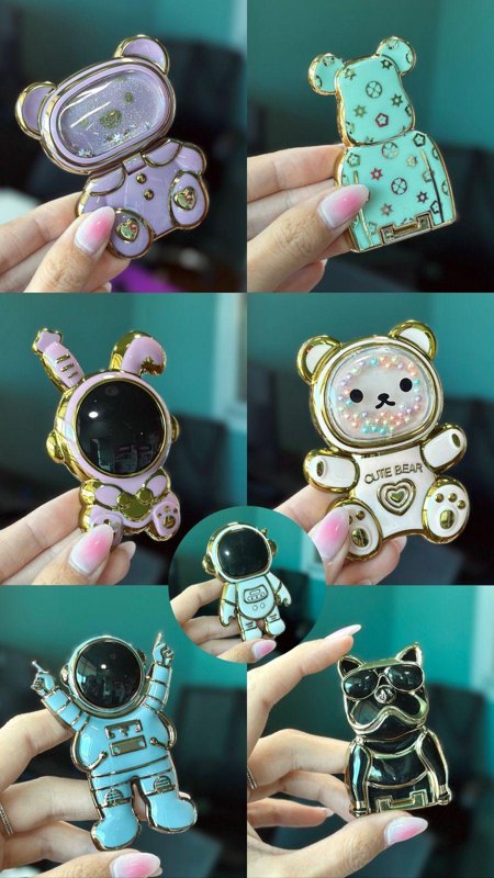 POP SOCKET ASTRONAUTA / STITCH / OSO PELOTITAS - SURTIDOS