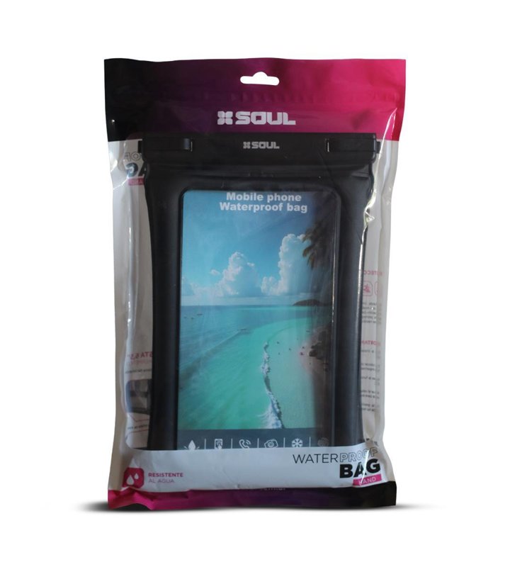 WATERBAG HAND HASTA 7.6" 13 X 19.5 CM ZIP BLANCO