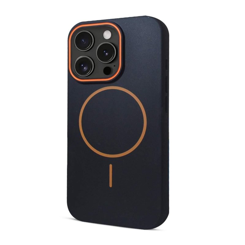 FUNDA SOUL SOFT MAG FORCE MOTO G86 NEGRO/NARANJA
