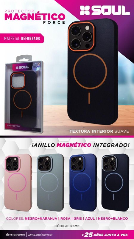 FUNDA SOUL SOFT MAG FORCE SAM.A07 AZUL