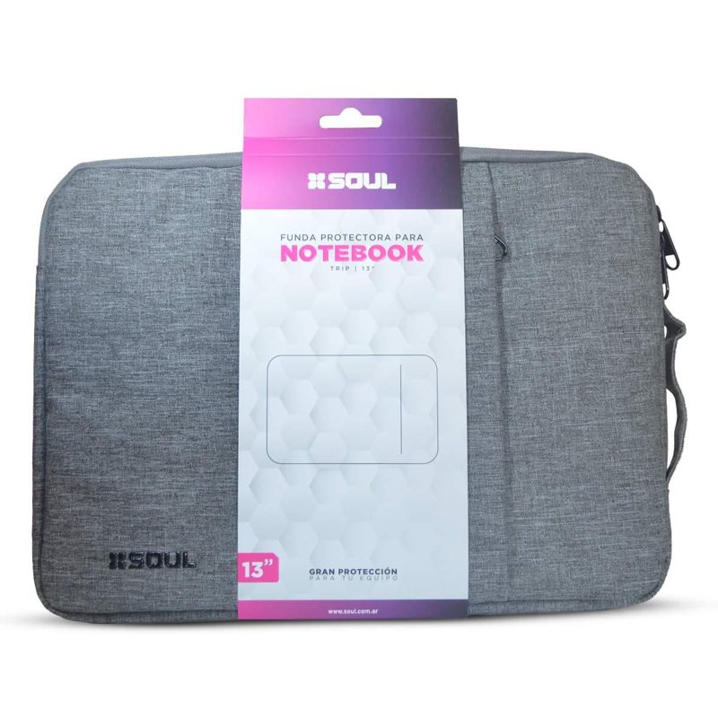 FUNDA NOTEBOOK SOUL 13.3" TRIP C/CIERRE+BOLSI ARENA