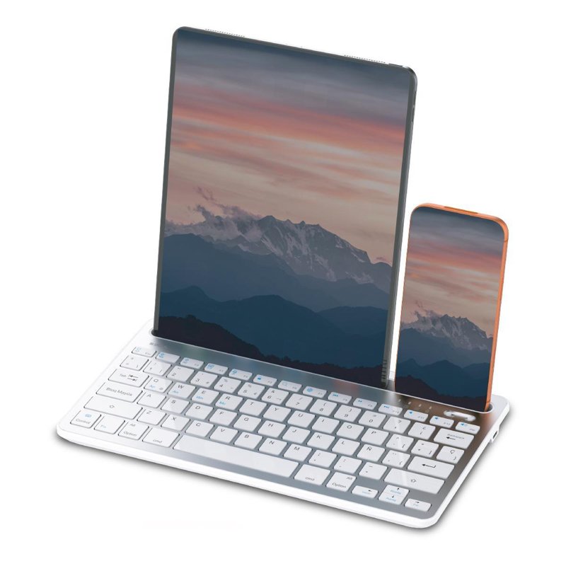 TECLADO SOUL OFFICE BT KBT03 MULTIPLATAFO BLANCO 60HS DE USO