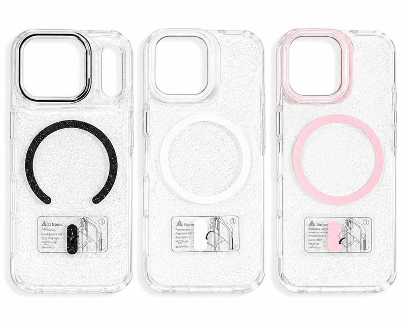 FUNDA SOUL PREMIUM MAGSAFE GLITTER IPH 13 PRO ROSA