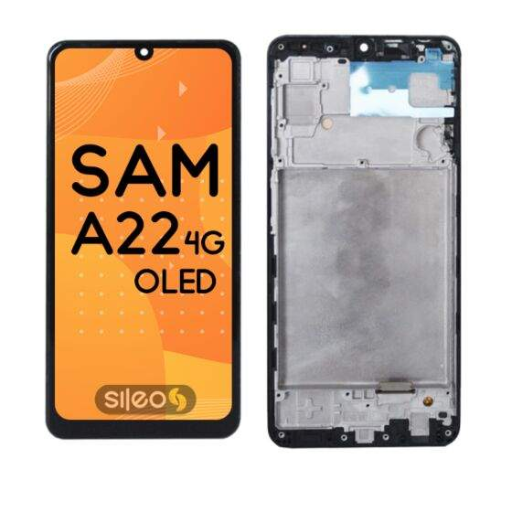 MODULO SAMSUNG A22 4G OLED C/MARCO PREMIUM SILEO