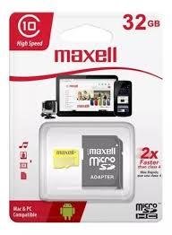 MEMORIA MAXELL MICRO SD HC 32GB CLASE 10
